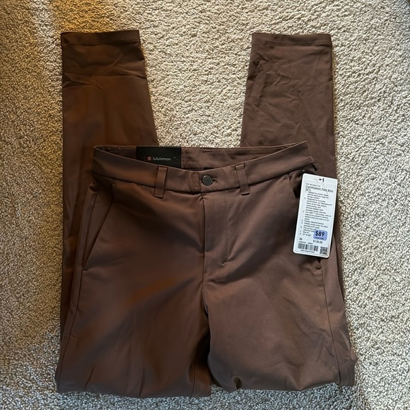 Lululemon Commission Pant Slim 28 x 32 NWT Brown - Picture 2 of 4